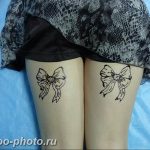 фото тату бантик 24.12.2018 №395 - photo tattoo bow - tattoo-photo.ru