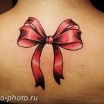 фото тату бантик 24.12.2018 №396 - photo tattoo bow - tattoo-photo.ru