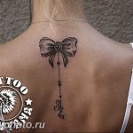 фото тату бантик 24.12.2018 №399 - photo tattoo bow - tattoo-photo.ru