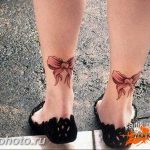 фото тату бантик 24.12.2018 №401 - photo tattoo bow - tattoo-photo.ru