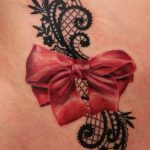 фото тату бантик 24.12.2018 №403 - photo tattoo bow - tattoo-photo.ru