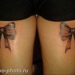 фото тату бантик 24.12.2018 №410 - photo tattoo bow - tattoo-photo.ru