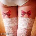 фото тату бантик 24.12.2018 №412 - photo tattoo bow - tattoo-photo.ru