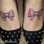 фото тату бантик 24.12.2018 №413 - photo tattoo bow - tattoo-photo.ru