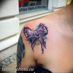 фото тату бантик 24.12.2018 №415 - photo tattoo bow - tattoo-photo.ru