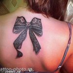 фото тату бантик 24.12.2018 №416 - photo tattoo bow - tattoo-photo.ru