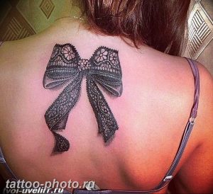 фото тату бантик 24.12.2018 №416 - photo tattoo bow - tattoo-photo.ru