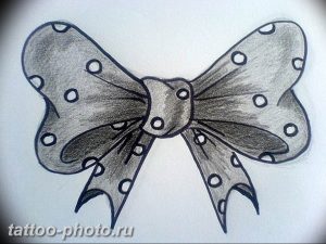 фото тату бантик 24.12.2018 №418 - photo tattoo bow - tattoo-photo.ru