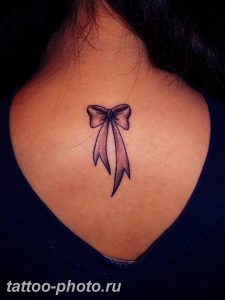 фото тату бантик 24.12.2018 №421 - photo tattoo bow - tattoo-photo.ru