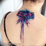 фото тату бантик 24.12.2018 №423 - photo tattoo bow - tattoo-photo.ru