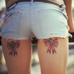 фото тату бантик 24.12.2018 №424 - photo tattoo bow - tattoo-photo.ru