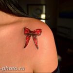 фото тату бантик 24.12.2018 №426 - photo tattoo bow - tattoo-photo.ru