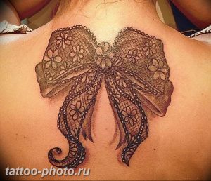 фото тату бантик 24.12.2018 №442 - photo tattoo bow - tattoo-photo.ru
