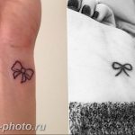 фото тату бантик 24.12.2018 №448 - photo tattoo bow - tattoo-photo.ru