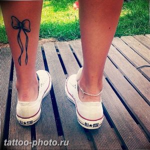 фото тату бантик 24.12.2018 №451 - photo tattoo bow - tattoo-photo.ru