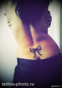 фото тату бантик 24.12.2018 №461 - photo tattoo bow - tattoo-photo.ru