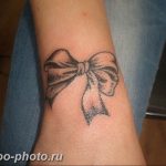 фото тату бантик 24.12.2018 №465 - photo tattoo bow - tattoo-photo.ru