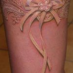 фото тату бантик 24.12.2018 №471 - photo tattoo bow - tattoo-photo.ru