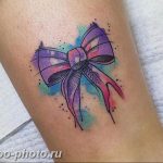 фото тату бантик 24.12.2018 №493 - photo tattoo bow - tattoo-photo.ru