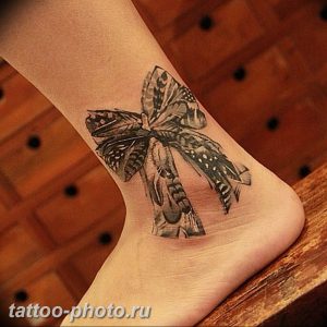 фото тату бантик 24.12.2018 №502 - photo tattoo bow - tattoo-photo.ru
