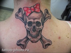 фото тату бантик 24.12.2018 №503 - photo tattoo bow - tattoo-photo.ru