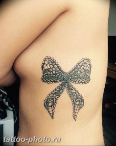 фото тату бантик 24.12.2018 №512 - photo tattoo bow - tattoo-photo.ru