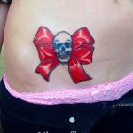 фото тату бантик 24.12.2018 №514 - photo tattoo bow - tattoo-photo.ru