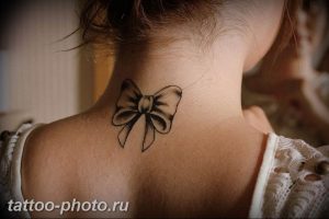фото тату бантик 24.12.2018 №520 - photo tattoo bow - tattoo-photo.ru