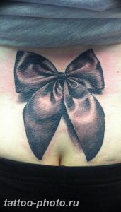 фото тату бантик 24.12.2018 №532 - photo tattoo bow - tattoo-photo.ru