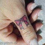 фото тату бантик 24.12.2018 №535 - photo tattoo bow - tattoo-photo.ru