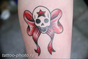 фото тату бантик 24.12.2018 №539 - photo tattoo bow - tattoo-photo.ru