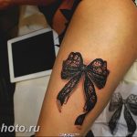 фото тату бантик 24.12.2018 №542 - photo tattoo bow - tattoo-photo.ru