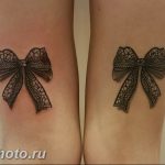 фото тату бантик 24.12.2018 №543 - photo tattoo bow - tattoo-photo.ru