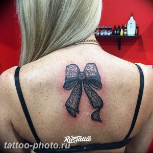 фото тату бантик 24.12.2018 №544 - photo tattoo bow - tattoo-photo.ru
