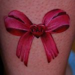 фото тату бантик 24.12.2018 №553 - photo tattoo bow - tattoo-photo.ru
