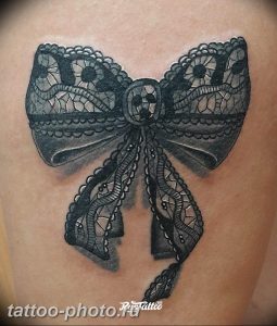 фото тату бантик 24.12.2018 №555 - photo tattoo bow - tattoo-photo.ru