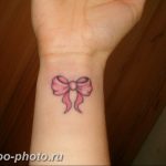 фото тату бантик 24.12.2018 №559 - photo tattoo bow - tattoo-photo.ru