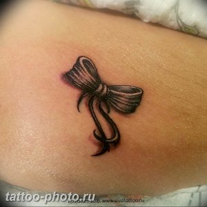 фото тату бантик 24.12.2018 №561 - photo tattoo bow - tattoo-photo.ru