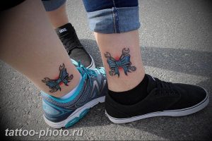 фото тату бантик 24.12.2018 №562 - photo tattoo bow - tattoo-photo.ru