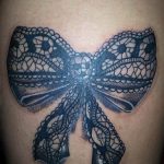 фото тату бантик 24.12.2018 №564 - photo tattoo bow - tattoo-photo.ru