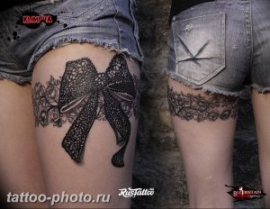 фото тату бантик 24.12.2018 №566 - photo tattoo bow - tattoo-photo.ru