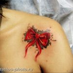 фото тату бантик 24.12.2018 №574 - photo tattoo bow - tattoo-photo.ru