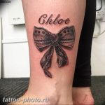 фото тату бантик 24.12.2018 №575 - photo tattoo bow - tattoo-photo.ru