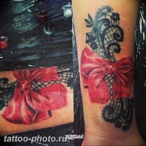 фото тату бантик 24.12.2018 №579 - photo tattoo bow - tattoo-photo.ru
