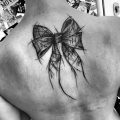 фото тату бантик 24.12.2018 №580 - photo tattoo bow - tattoo-photo.ru