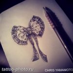 фото тату бантик 24.12.2018 №585 - photo tattoo bow - tattoo-photo.ru