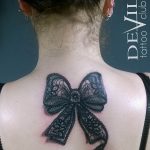 фото тату бантик 24.12.2018 №586 - photo tattoo bow - tattoo-photo.ru