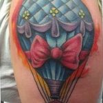 фото тату воздушный шар 22.12.2018 №007 - photo tattoo balloon - tattoo-photo.ru