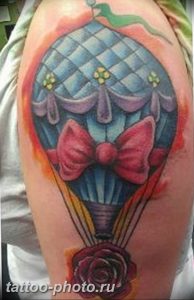 фото тату воздушный шар 22.12.2018 №007 - photo tattoo balloon - tattoo-photo.ru