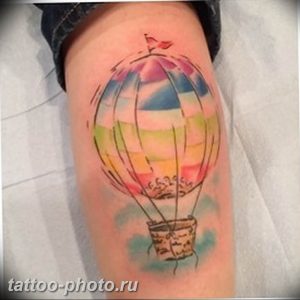 фото тату воздушный шар 22.12.2018 №012 - photo tattoo balloon - tattoo-photo.ru